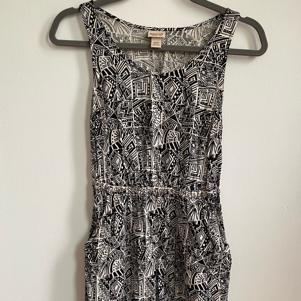 Black and white swing dress